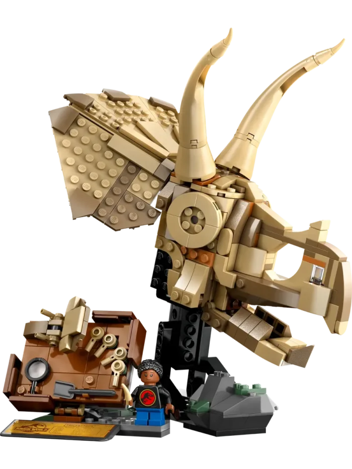 Lego 76969 Jurassic World Кости динозавра: череп трицератопса — изображение 7