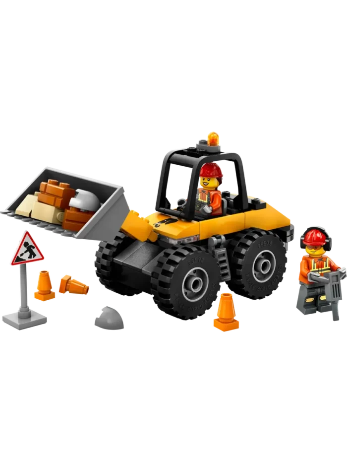 Lego 60450 Город Желтый строительный колесный погрузчик — изображение 7