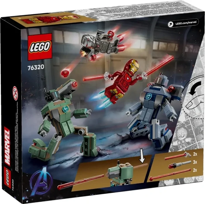 Lego 76320 Супер Герои Железный человек и Воитель против Хаммер-дронов - Image 2