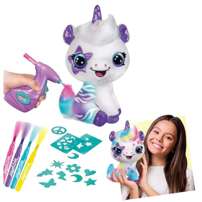 AIRBRUSH 228CL Игровой набор мягкая игрушка с аэрографом Единорог, 25 см — изображение 4