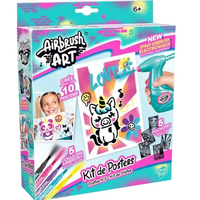 AIRBRUSH AIR015 Art Набор для творчества с аэрографом Mini Poster - Image 3