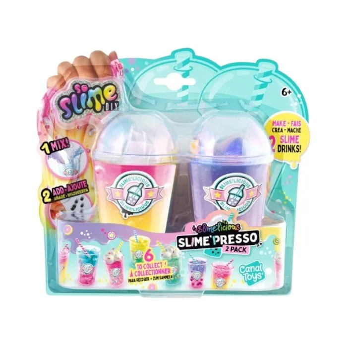 CL SSC253CL Игровой набор для создания слайма Slime Drinks в наборе 2шт в ассорт. — изображение 5
