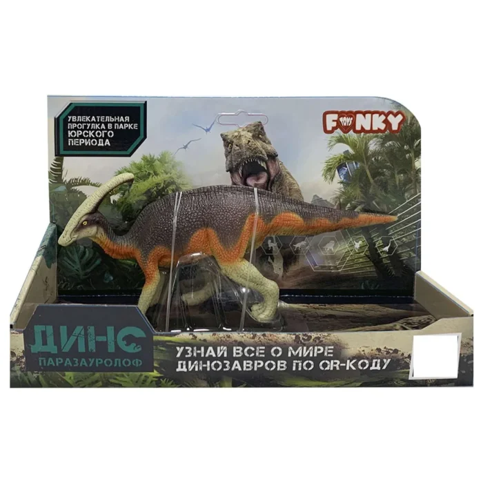 Funky Toys FT02204095 Фигурка динозавр Паразауролоф оранжевый