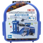 Funky Toys FT0512788-1 Портативный игровой набор - полицейская станция 32 предмета - Image 2