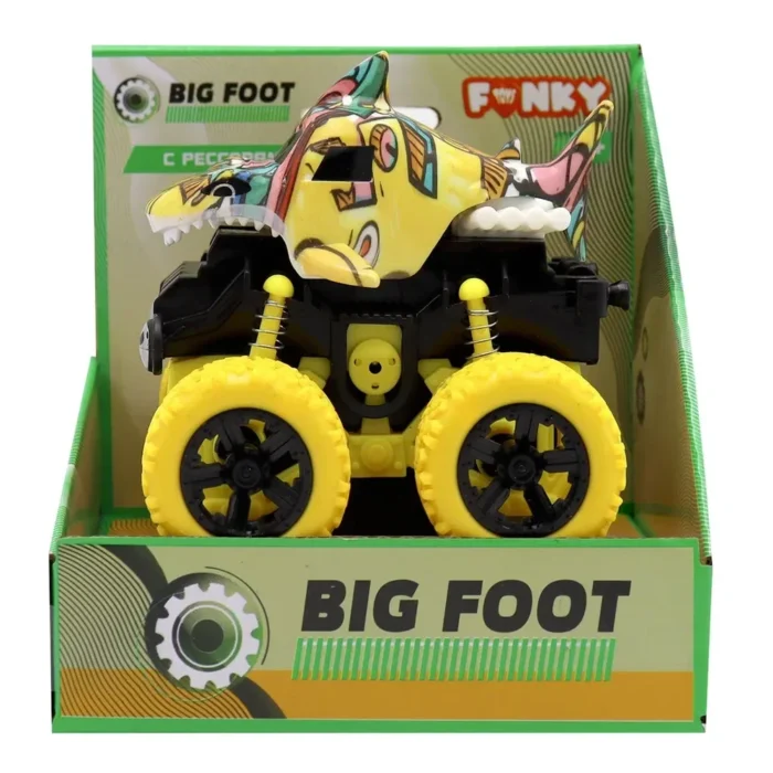 Funky Toys FT9792-6 Машинка "Акула" 4х4 фрикционная с жёлтыми колесами - Image 2