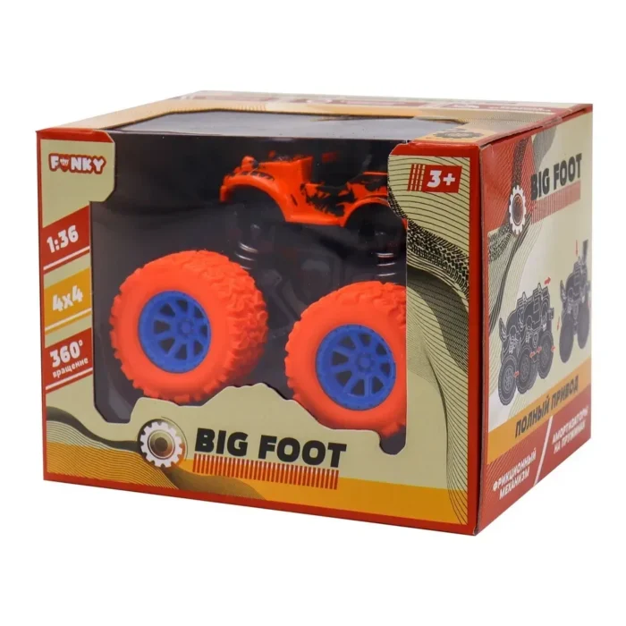 Funky Toys FT9794-1 Машинка фрикционная 4х4 "Камуфляж" оранжевая - Image 3