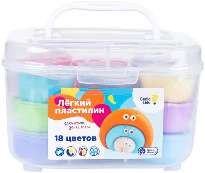 GK TA1724 Набор для детской лепки "Лёгкий пластилин 18 цветов" — изображение 2