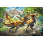 Trefl 15360T Пазл Битва Тираннозавров, 160 деталей