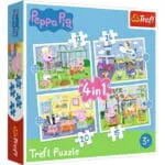 Trefl 34359T Пазл Свинка Пеппа, Набор 4в1 (12+15+20+24 деталей) — изображение 5