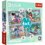 Trefl 34633T Пазл Лило и Стич, Набор 4в1 (35+48+54+70 деталей) — изображение 5