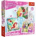 Trefl 34842T Пазл Дисней Принцессы, Набор 3в1 (20+36+50 деталей) - Image 2