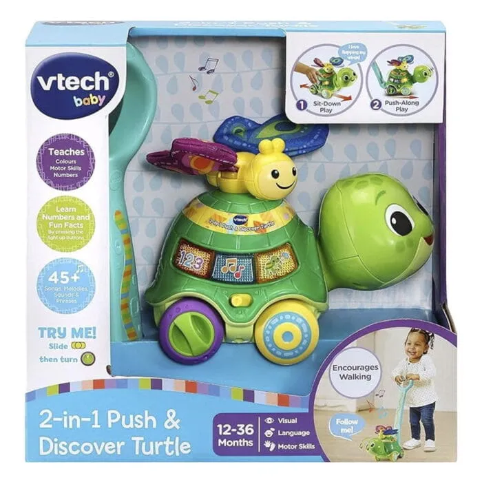 Vtech 80-547626 Черепаха "Толкай и Изучай" 2 в 1 - Image 2