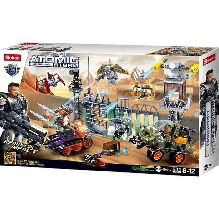 Конструктор SLUBAN Atomic Storm Блокпост, 501 дет. M38-B0912 — изображение 4