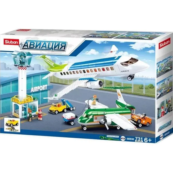 Конструктор SLUBAN Авиация Аэропорт, 731 дет. M38-B0930 — изображение 3