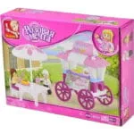 Конструктор SLUBAN Розовая мечта Продуктовый киоск, 78 дет. M38-B0522