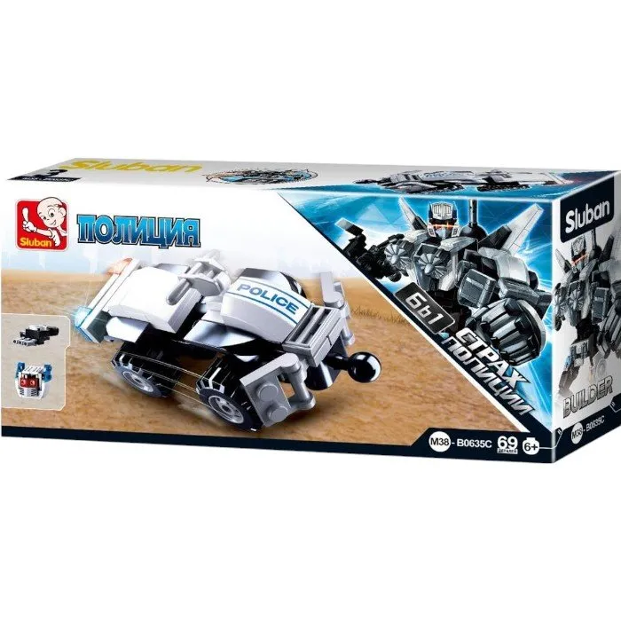 Конструктор Sluban "1 из 6: Полицейская техника", 74 детали M38-B0635 - Image 4