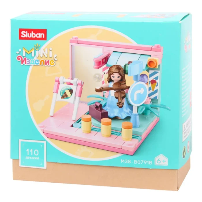 Конструктор Sluban «Скрипачка в кафе», 110 дет. M38-B0791B - Image 4