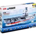 Конструктор Sluban совместим с ЛЕГО серия "Армия" / Советский авианосец "Адмирал Кузнецов" 424 деталей M38-B0662 — изображение 4