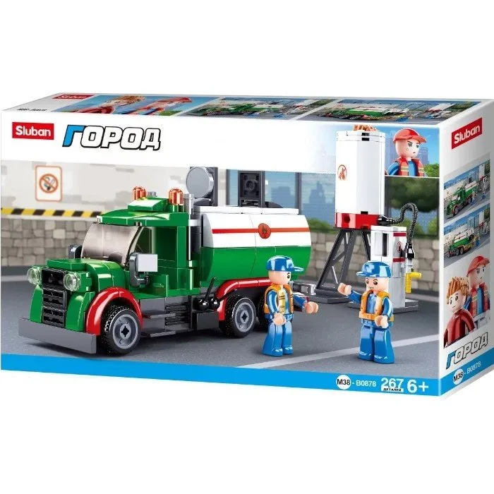 Конструктор Город Sluban "Бензовоз", 267 деталей M38-B0878 - Image 2