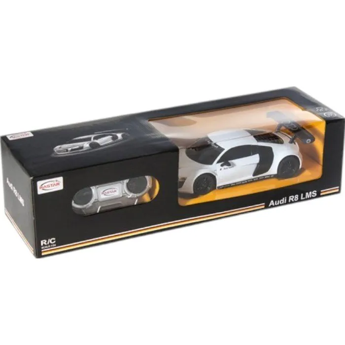 RASTAR RC Р/У Машина 1:24 46800 AUDI R8, яркая коробка, 39х12х10см, свет. фары и стоп-сигналы — изображение 3