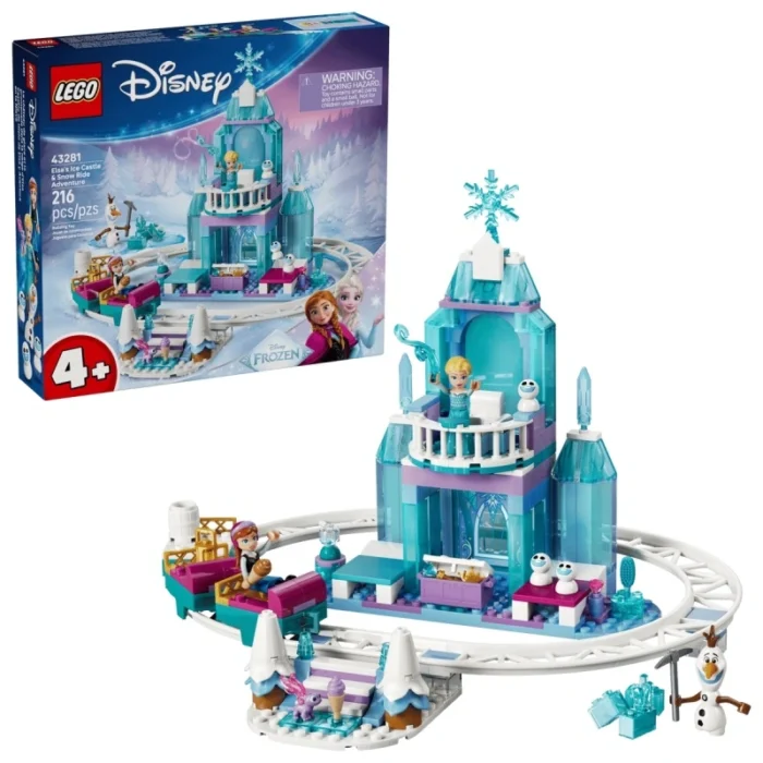 Lego 43281 Принцессы Дисней Ледяной замок Эльзы и снежная горка