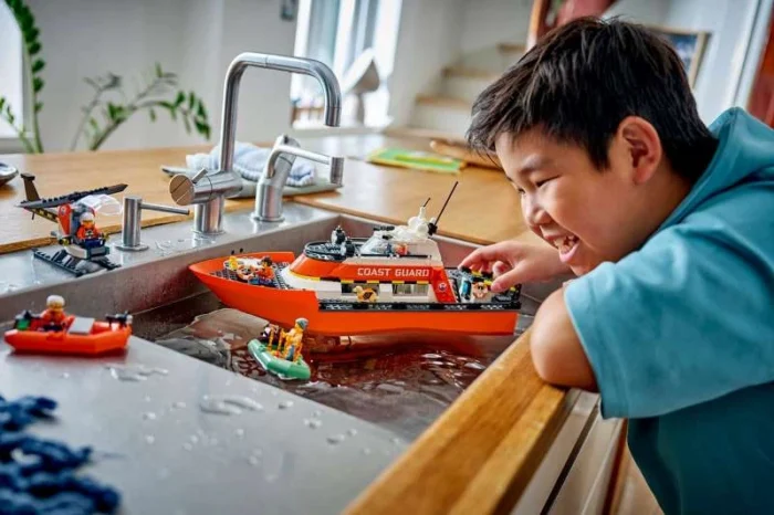 Lego 60504 Город Спасательный корабль и вертолет береговой охраны — изображение 4