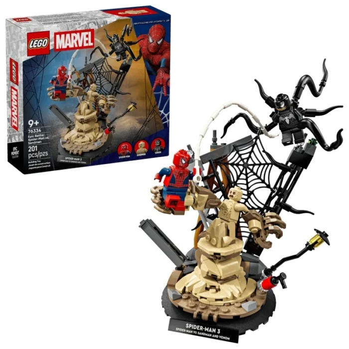 Lego 76334 Супер Герои Эпическая битва: Человек-паук против Песочного человека