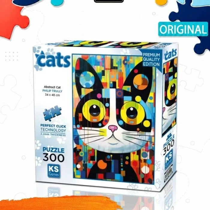 Пазл KS Games Абстрактный кот, 300 деталей