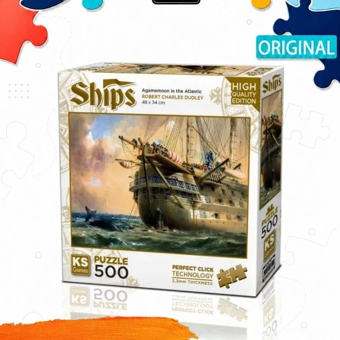 Пазл KS Games Корабль HMS Agamemnon в Атлантике, 500 деталей