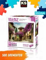 Пазл KS Games Деревенский дом с цветами (11375), 500 деталей
