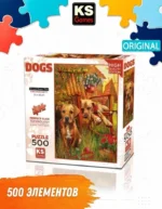 Пазл KS Games Время вверх и вниз, собачки, 500 деталей