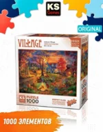 Пазл KS Games Осенняя деревня, 1000 деталей
