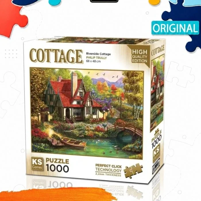 Пазл KS Games Коттедж у реки, 1000 деталей