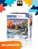 Пазл KS Games Ферма с красным амбаром, 1000 деталей