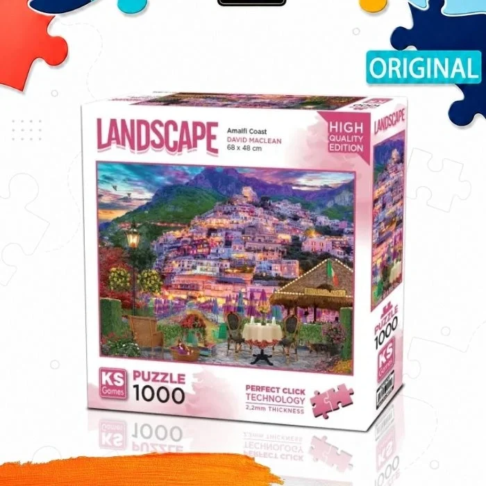 Пазл KS Games Побережье Амальфи, 1000 деталей