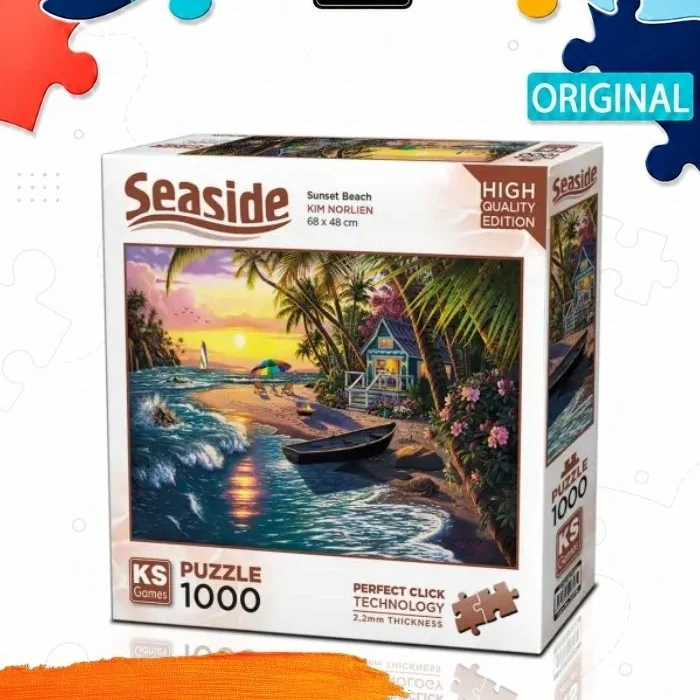 Пазл KS Games Пляж на закате, 1000 деталей