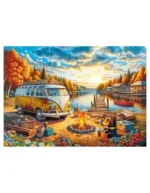 Пазл KS Games Костёр на закате с Volkswagen, 1000 деталей - Image 4