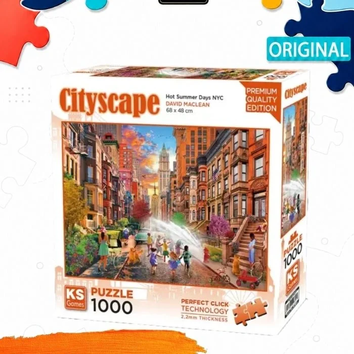 Пазл KS Games Жаркие летние дни в Нью-Йорке, 1000 деталей