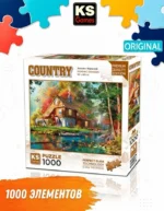 Пазл KS Games Осенняя водяная мельница, 1000 деталей