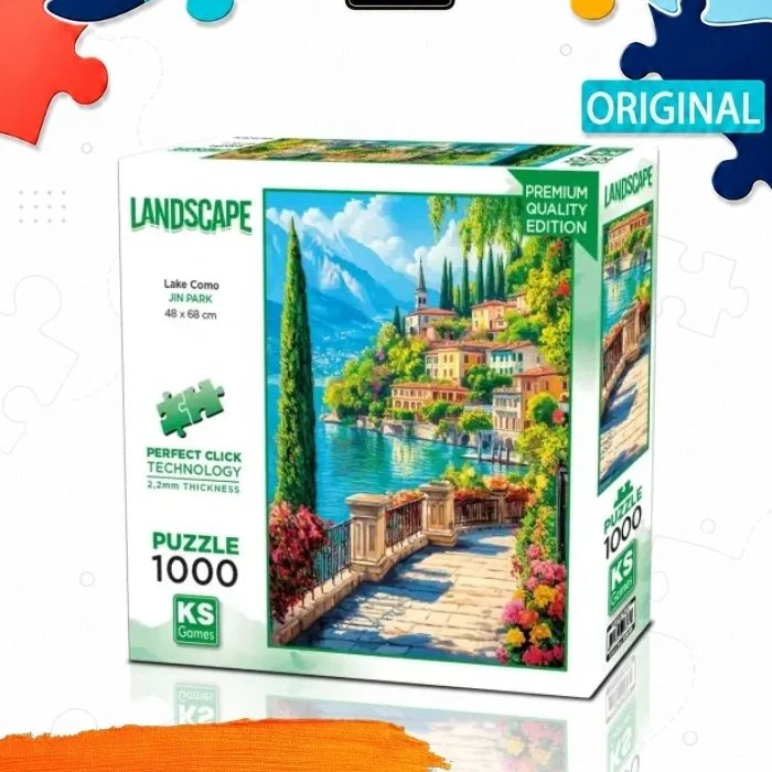 Пазл KS Games Озеро Комо, 1000 деталей