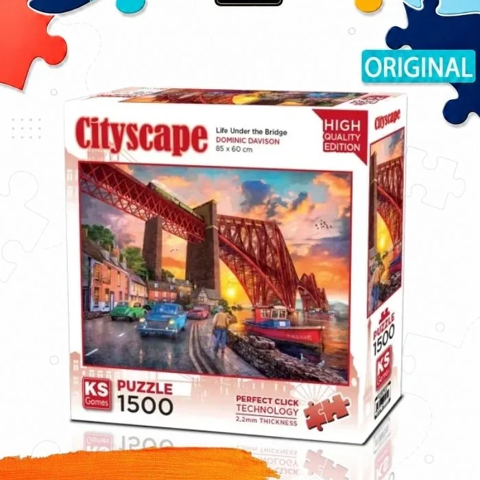 Пазл KS Games Мост Форт на закате, 1500 деталей