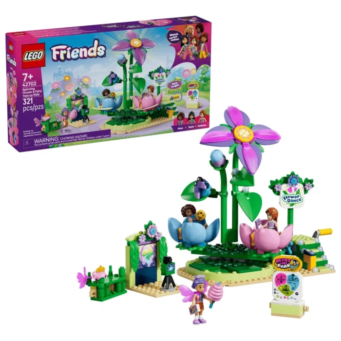 Lego 42702 Подружки Карусель «Цветочные чашечки феи» — изображение 3