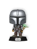 Фигурка Funko POP! Star Wars Мандалорец с Грогу на спине (818) - Image 3