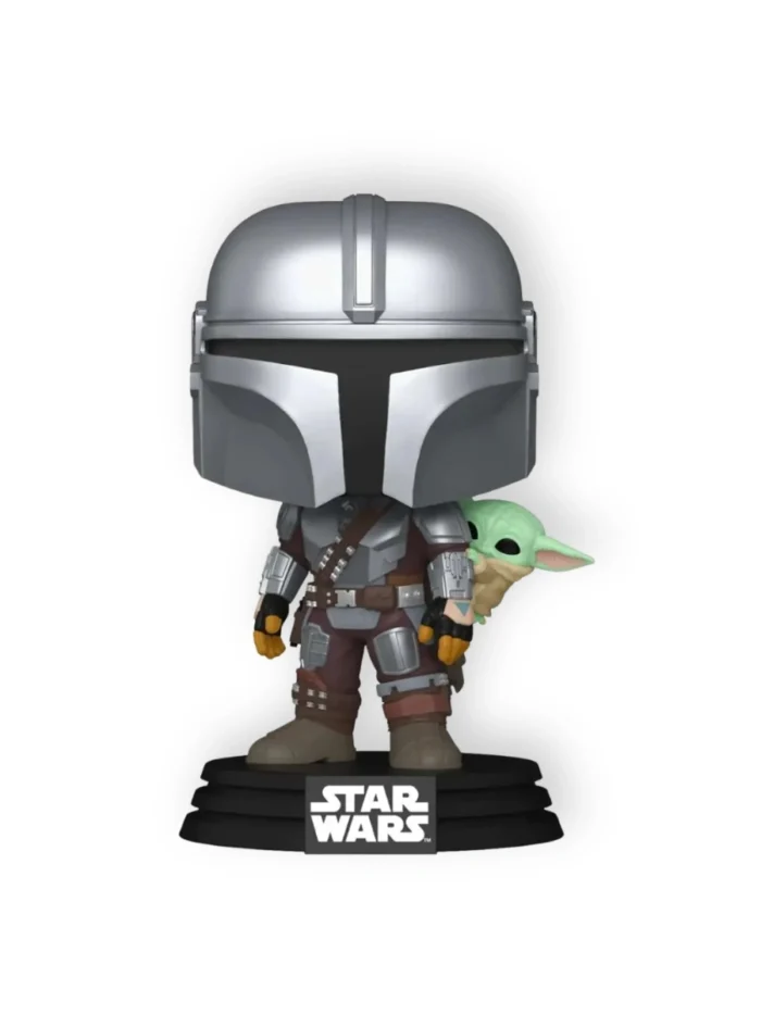 Фигурка Funko POP! Star Wars Мандалорец с Грогу на спине (818) - Image 3