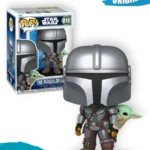 Фигурка Funko POP! Star Wars Мандалорец с Грогу на спине (818)
