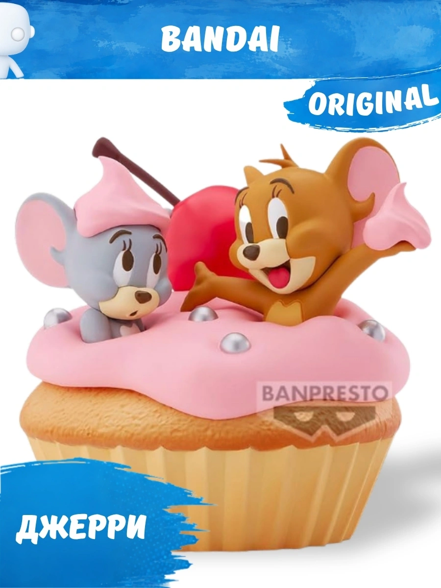BP29162P_Kidsy_KZ-1 Фигурка Bandai Том и Джерри Сладкий кекс Big Soft Vinyl - Image 1