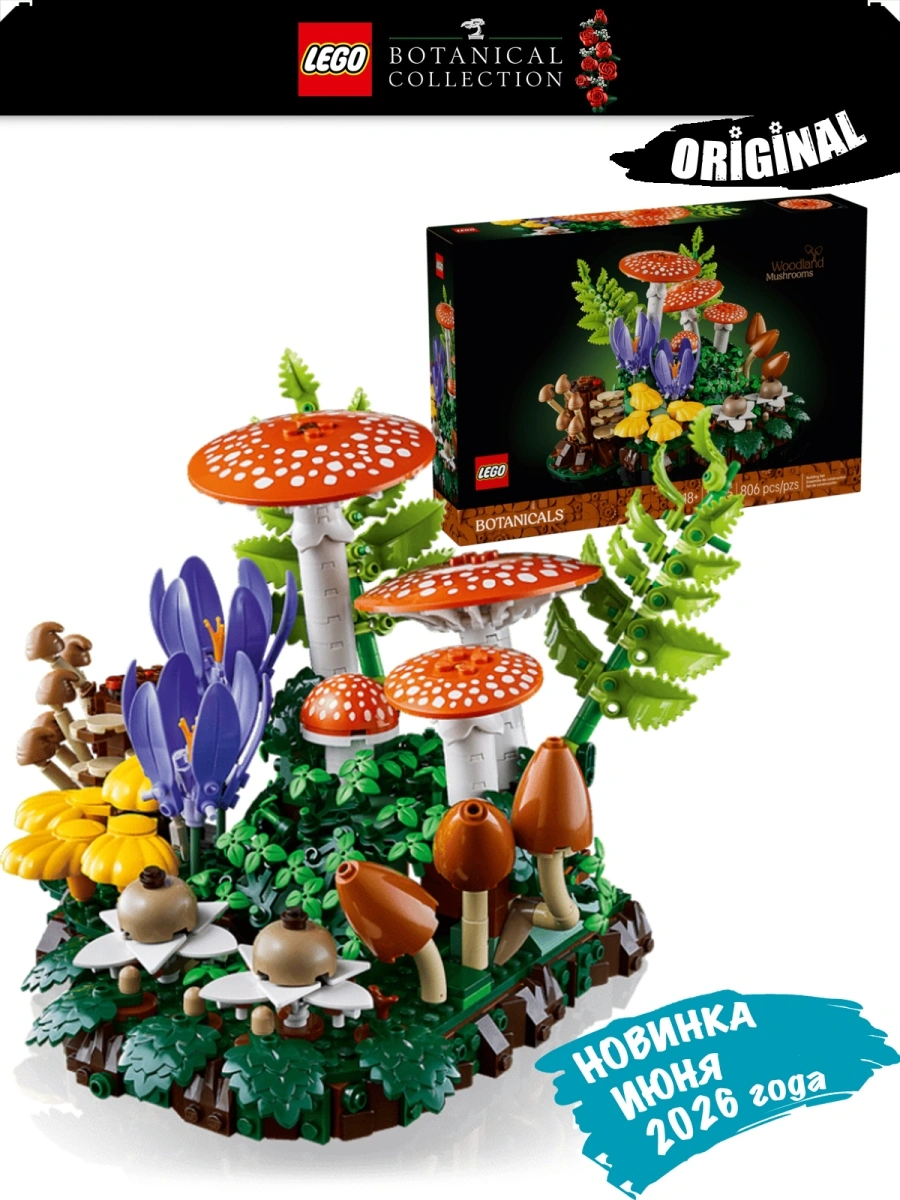11505_Kidsy_KZ-1 Lego 11505 Botanicals Лесные грибы — изображение 1